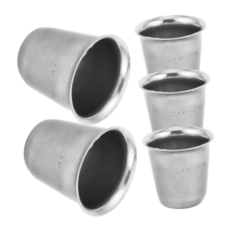 5pcs Stainless Steel Communion Cups Compact Lightweight for Church Wedding Outdoor Events - Image 2