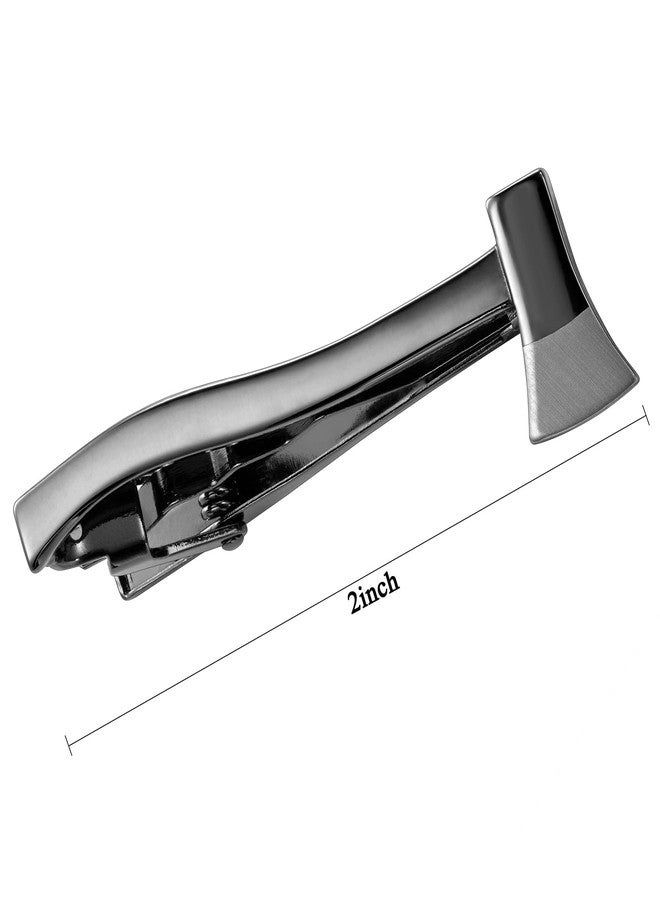 HAWSON 2 Inch Men's Craftsman Axe Tie Clip Black Tie Bar for Wedding, Outdoor Events, Cosplay Rustic Groomsmen Accessories & Themed Gifts - Image 4
