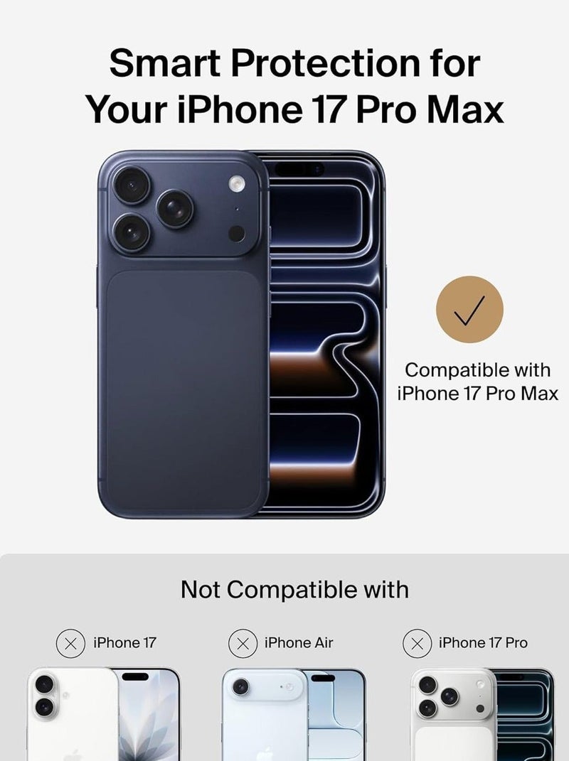 iPhone 17 Pro Max Case Liquid Soft Silicone iPhone 17 Pro Max Cover Anti Scratch with Inside Microfiber Lining Shockproof Protective Phone Case for iPhone 17 Pro Max - Image 2