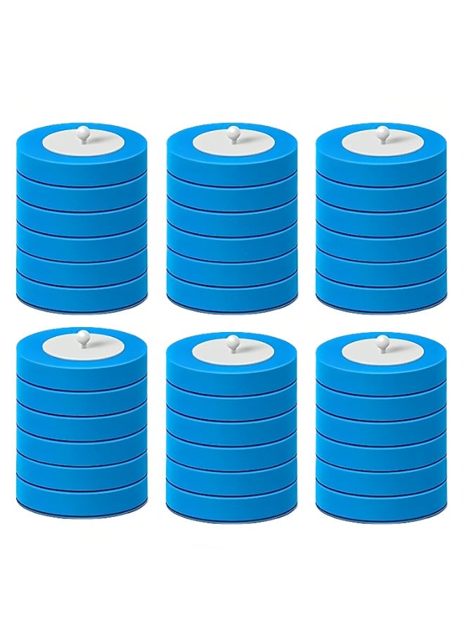 30 pcs Disposable toilet brush head, 30 Wand Refill Sponge Heads for Cleaning,Toilet Cleaner Brush Starter Kit,Storage Caddy Fragrant Tablet (30 heads) - Image 1