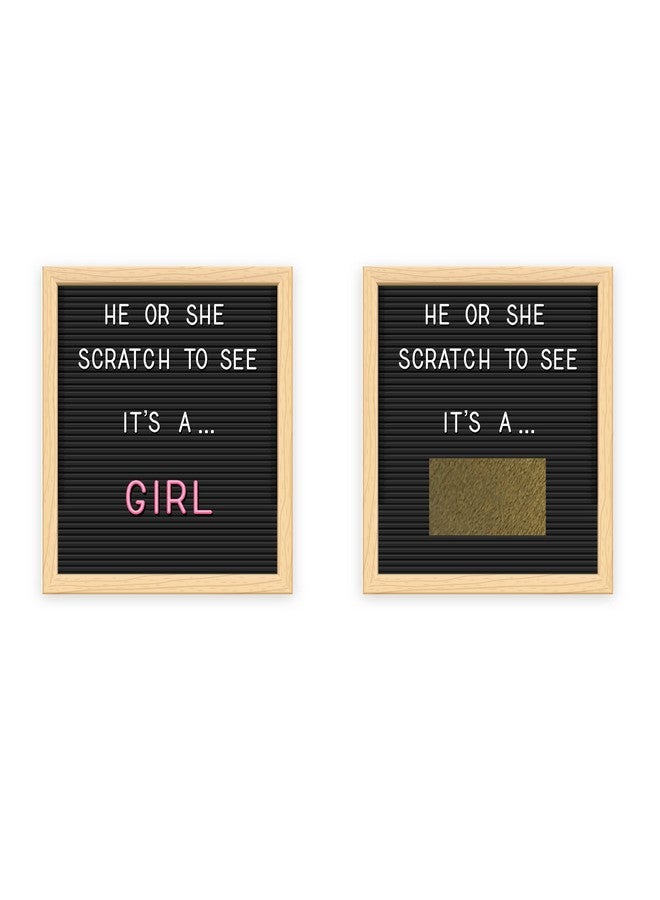 My Scratch Offs Its A Girl Letter Board Gender Reveal Scratch Off Scratcher Lottery Tickets Cards Family Friends 25 Pack  - Image 2