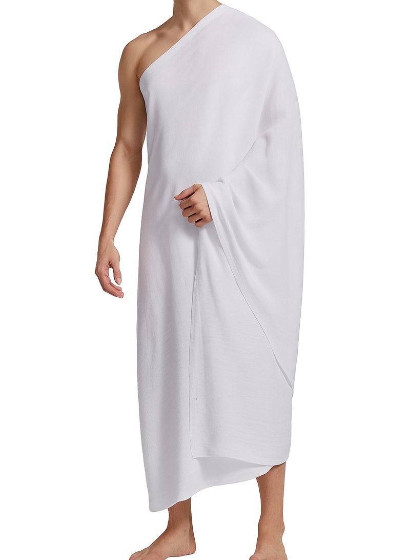 Men's Ihram for Hajj 2 Pieces Set Pilgrimage Clothing Suitable for Religious Travel and Outdoor Use - Image 1