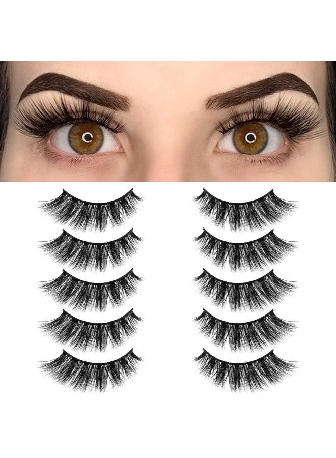 BEPHOLAN Lashes Natural Look Fake Eyelashes Bepholan False Eyelashes 3D Super Fluffy False Lashes Black Band Wispy Lashes 5 Pack Faux Mink Lashesxmz116 - Image 1