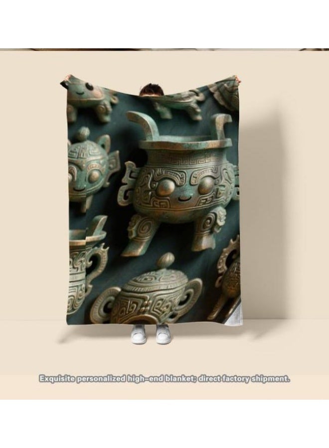 general Baby and children's cartoon flannel thin blanket (warm and comfortable, suitable for sleep, game use) 70cm*100cm - Image 3