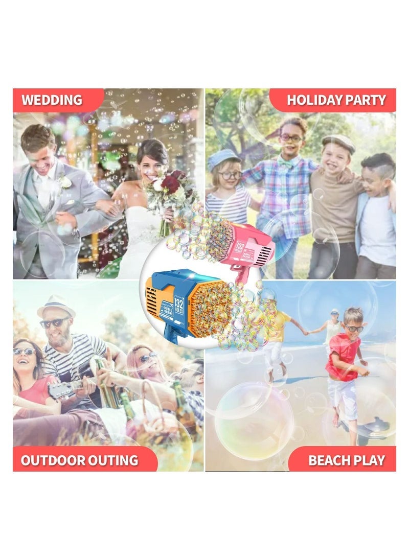 ELTRAZONE Automatic Bubble Gun for Kids with 132 Holes – Powerful Bubble Machine with Bubble Solution Included – Creates Thousands of Bubbles Instantly – Ideal for Birthday Parties, Weddings, Summer Fun, Indoor & Outdoor Play – Safe & Easy to Use Toy - Image 5