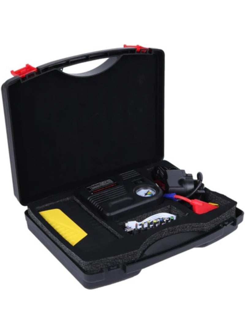 Portable Air Compressor with Car Jump Starter – 12V Battery Charger, Power Bank & Emergency Power Station - Image 1