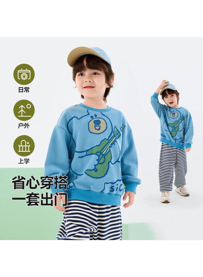 Doodle Home Children's Set Spring And Autumn Boys' Hoodie Two-piece Set Girls' Spring Clothes Infant Sportswear - Image 5