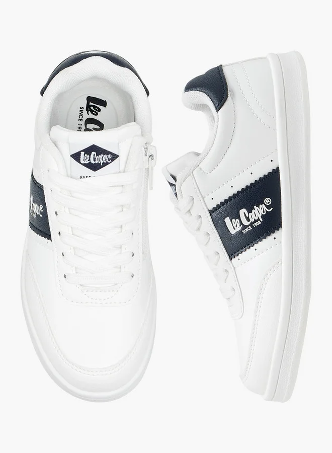 Lee Cooper Boys' Logo Print Lace-Up Sneakers