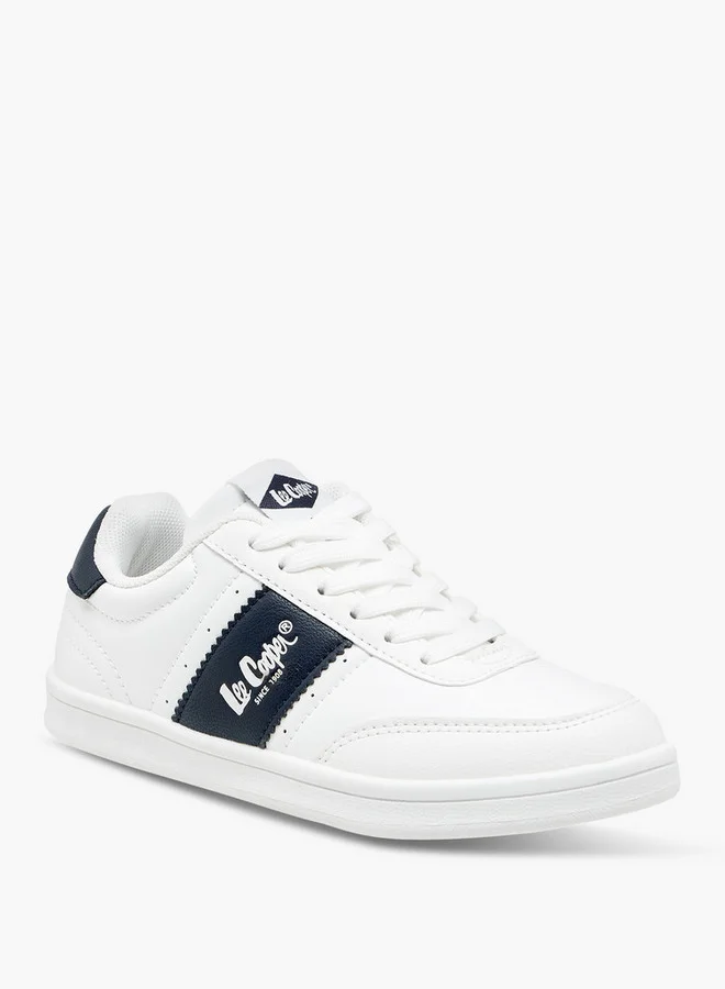 Lee Cooper Boys' Logo Print Lace-Up Sneakers