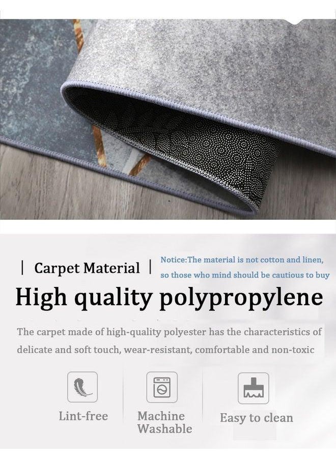 GOOTOY Printed Floor Carpet Polypropylene Grey 140x200cm  - Image 4