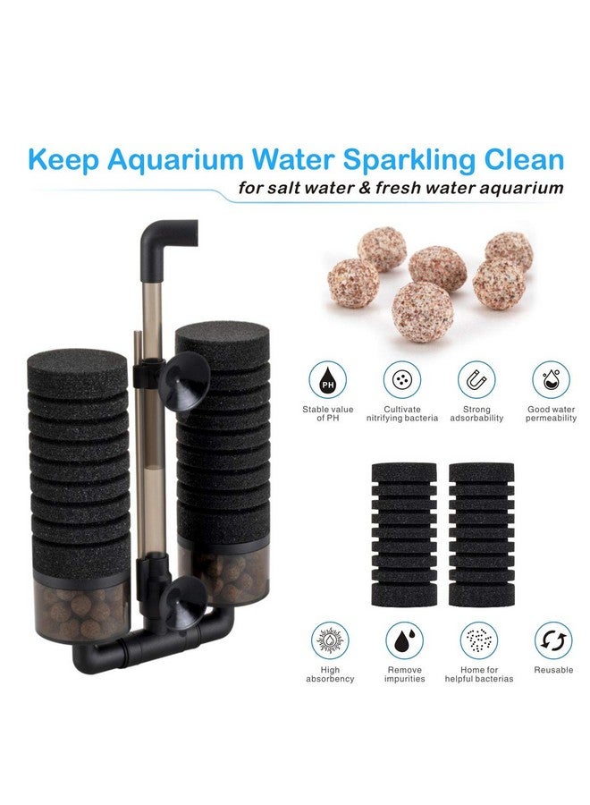 hygger Aquarium Double Sponge Filter for Fresh Water and Salt-Water Fish Tank (M) - Image 4