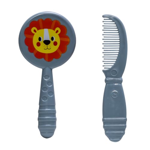 Adore Jungle Fun Brush and Comb Set | Newborn Scalp Grooming Product for Infant Toddler Kids & for New Born Children (Lion) - Image 2