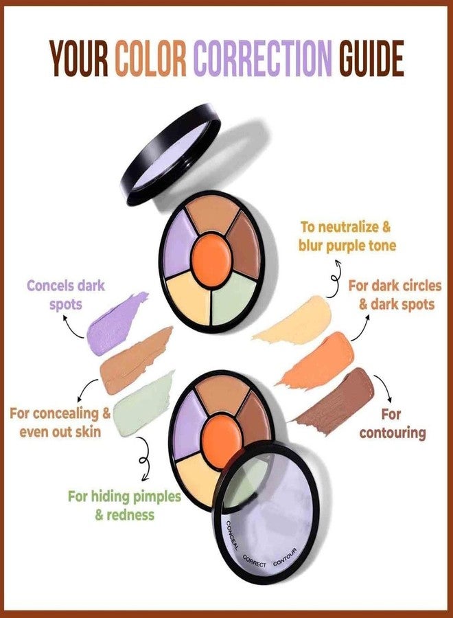 Beauzy Concealer Pro Palette-Corrector Natural, Medium |Conceal |Correct |Contour |Waterproof |Crease Resistance |Long Lasting |Oil Control, 1 Pack - Image 4