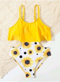 Shein kids swimsuit sunflower  - Image 1
