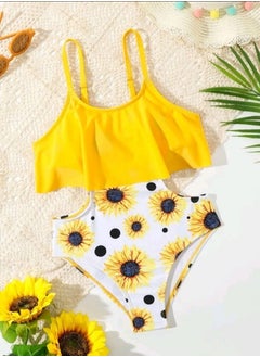 Shein kids swimsuit sunflower  - Image 2