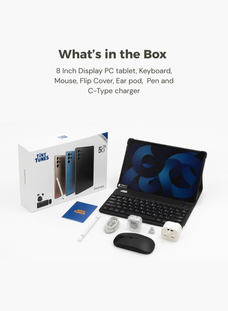 Tiny Tunes TS25 Ultra Smart PC Tablet | 10.1 Inch Display | 1TB Memory | 16GB RAM | KEYBOARD | MOUSE | EARPOD | FLIP COVER | PEN | C-TYPE CHARGER - Image 3