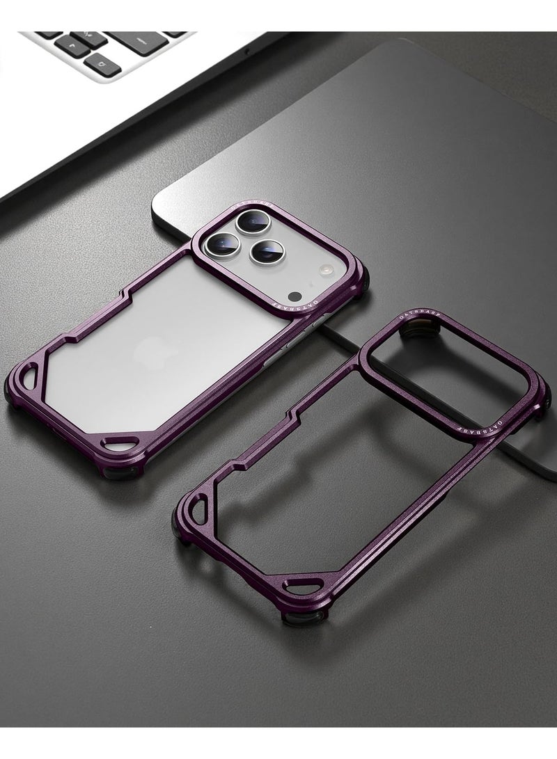 أوتس باسف جراب لهاتف iPhone 18 Pro، تصميم بدون ظهر، إطار من الألومنيوم، حماية ضد الصدمات عند الزوايا الأربع. - Image 2