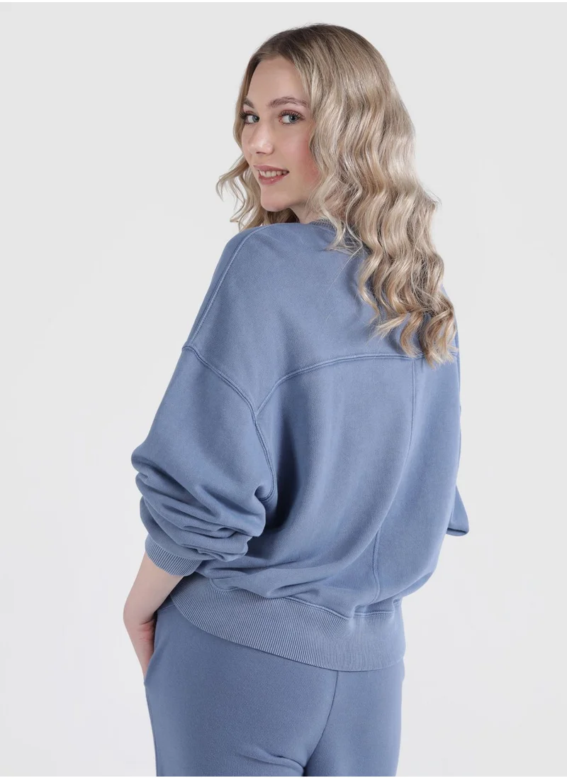 Aerie Graphic Crew Neck Sweatshirt