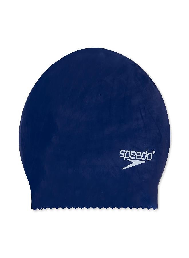 Speedo unisex Speedo Latex Solid Cap, Navy, One Size swim caps, Navy, One Size US - Image 3
