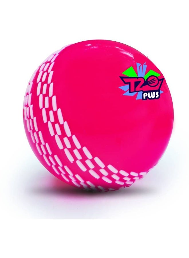 Jaspo Jaspo T-20 Plus Practice Cricket/Wind Ball for Indoor & Outdoor Street Cricket Synthetic Ball  (Standard, Pack of 1, Pink) - Image 3