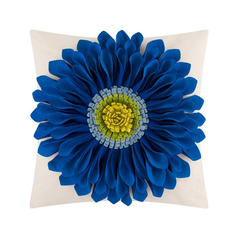 OiseauVoler Decorative Throw Pillow Case 3D Sunflowers Cushion Cover Handmade Canvas Pillowcase Home Sofa Car Bed Room Decor 18 x 18 Inch - Image 1