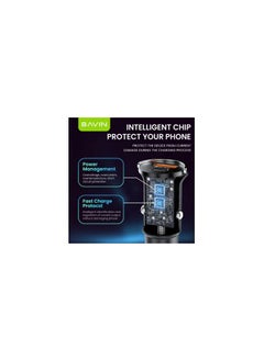 Bavin BAVIN PC890 38W PD 20W + Qc3.0 18W Fast Charging Car Charger Widely Compatible for iPhone 15 Series  - Image 4