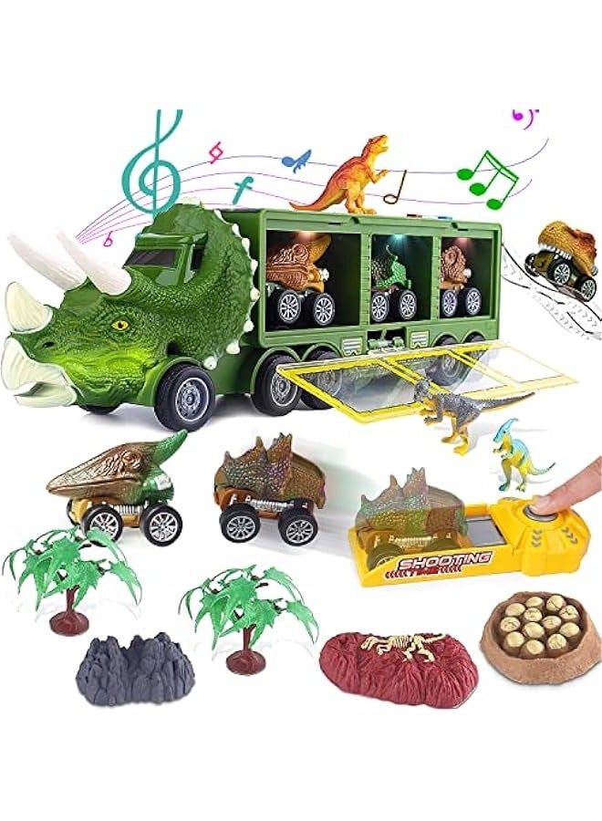 Truck Dinosaur Toys with Lights and Slides for 3+ Years Old  - Image 1