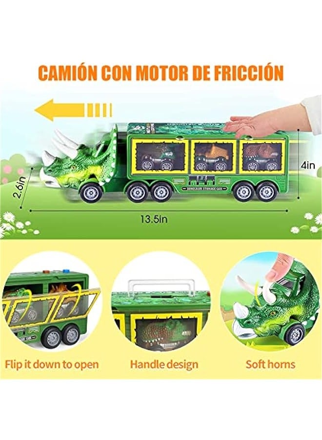 Truck Dinosaur Toys with Lights and Slides for 3+ Years Old  - Image 4