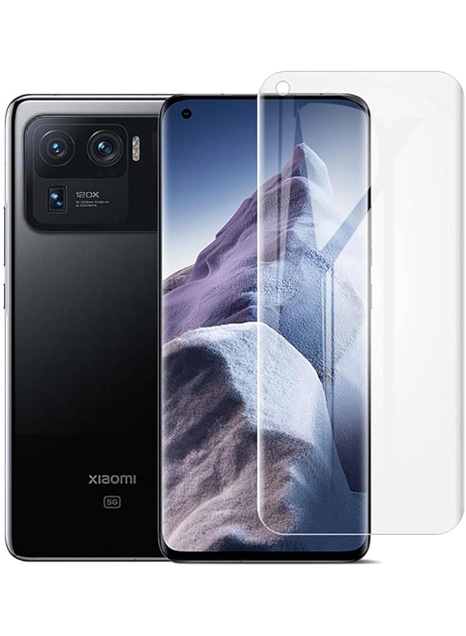 erorex Flexible Curved Gel Not Glass Nano Clear Screen Protector Sticker For Xiaomi Mi 11 Ultra 6.81 Inch 2 Pieces - Image 1