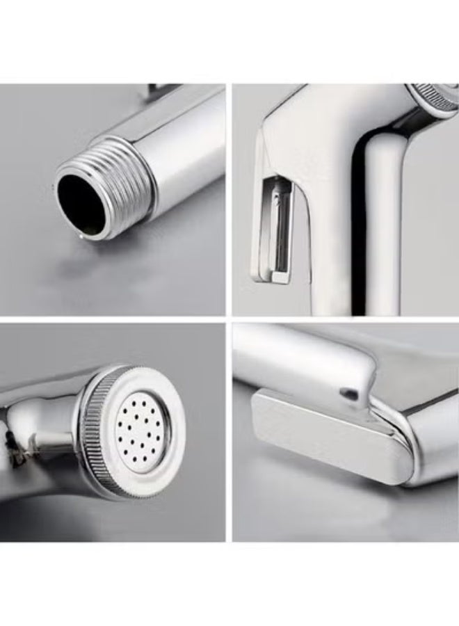 شرارة وتسوق طقم دش مرحاض محمول – رشاش مرحاض ABS مع خرطوم وحامل - Image 5