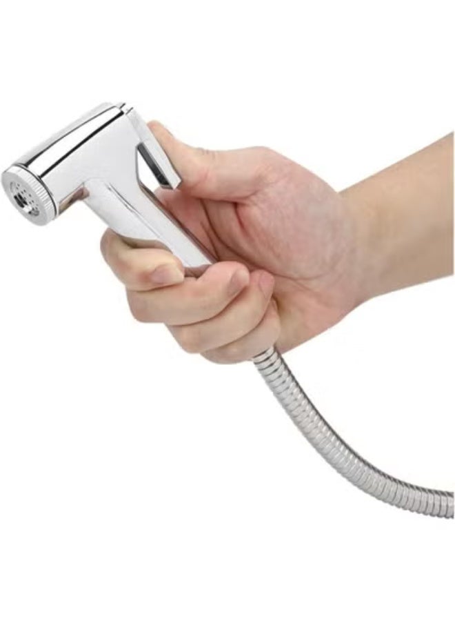 شرارة وتسوق طقم دش مرحاض محمول – رشاش مرحاض ABS مع خرطوم وحامل - Image 3