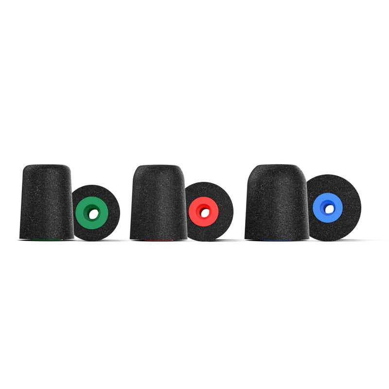 Comply P-Series | Memory Foam Replacement Ear Tips Designed for Etymotic, NuForce, ISOtunes PRO, Q-Jays, & More | Superior Noise Isolation, Ultimate Comfort, Secure Fit | Black (S/M/L) (3 Pairs) - Image 1
