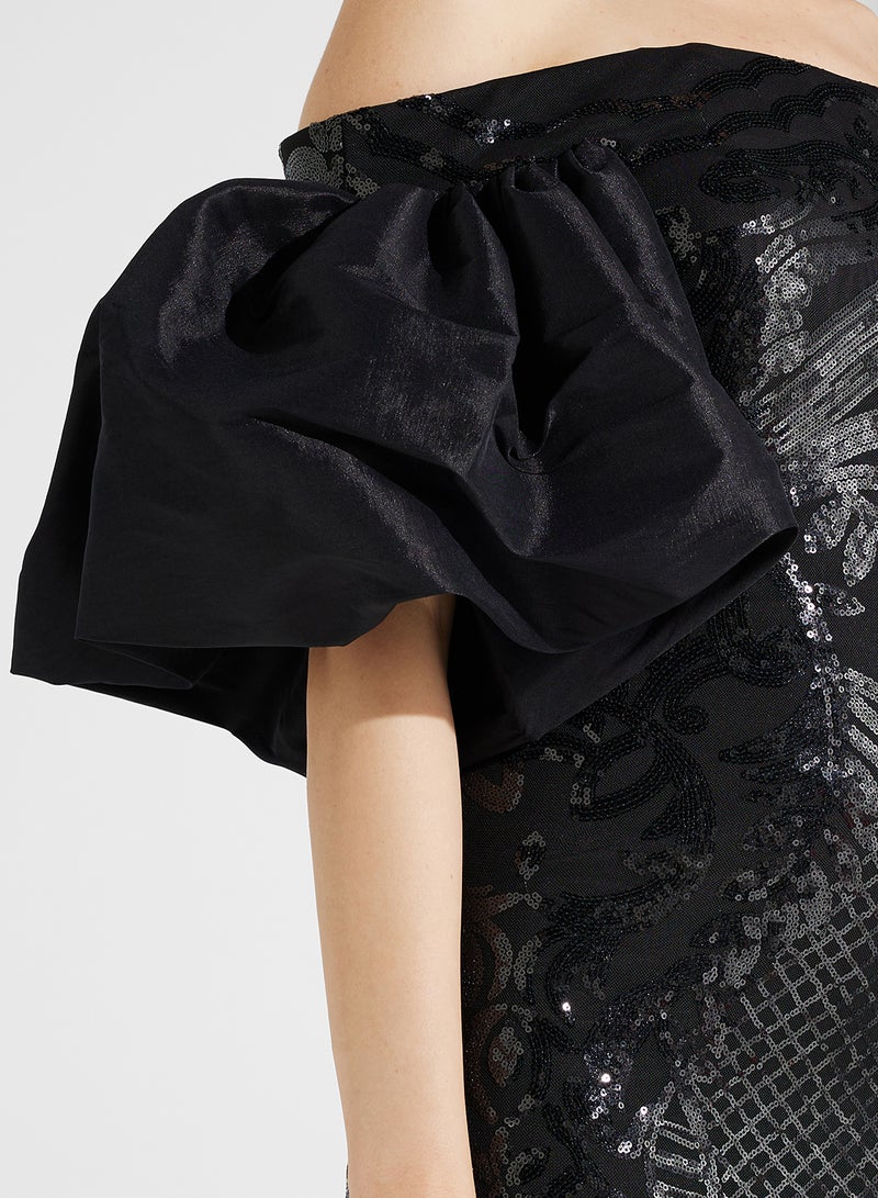 Namshi x Sequin Off-Shoulder Dress - Image 4