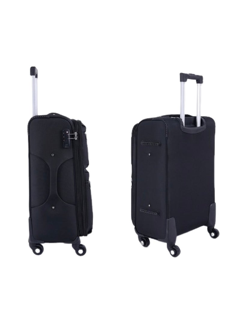 Lucky Power 4-Piece Lightweight Soft-Side Trolley Luggage Set – Durable Water-Resistant Nylon Suitcases (20", 24", 28", 32") with Smooth Spinner Wheels and Spacious Travel Bags - Image 3