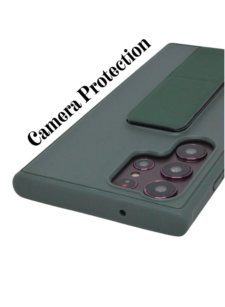 BORTONY Galaxy S23 Ultra Case Fully Covered With Finger Grip Stand Holder Anti Slip Shockproof Protective Case Cover For Samsung Galaxy S23 Ultra 5G - Image 5