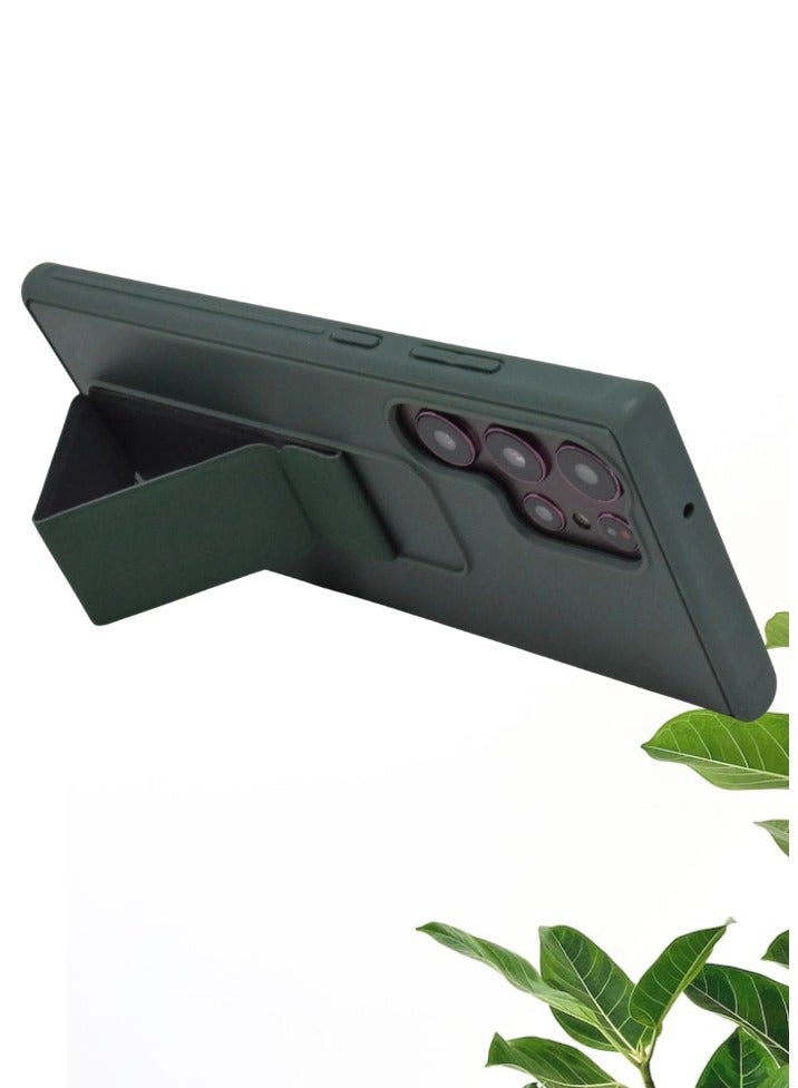 BORTONY Galaxy S23 Ultra Case Fully Covered With Finger Grip Stand Holder Anti Slip Shockproof Protective Case Cover For Samsung Galaxy S23 Ultra 5G - Image 4