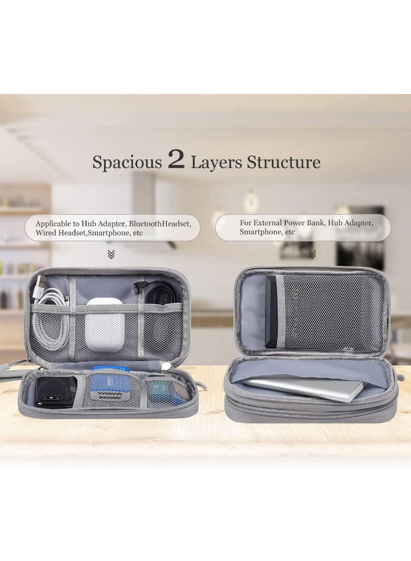 Rock Pow Electronic Organizer Travel USB Cable Accessories Bag/Case Waterproof for Power Bank Charging Cords Chargers Mouse Earphones Flash Drive - Image 5