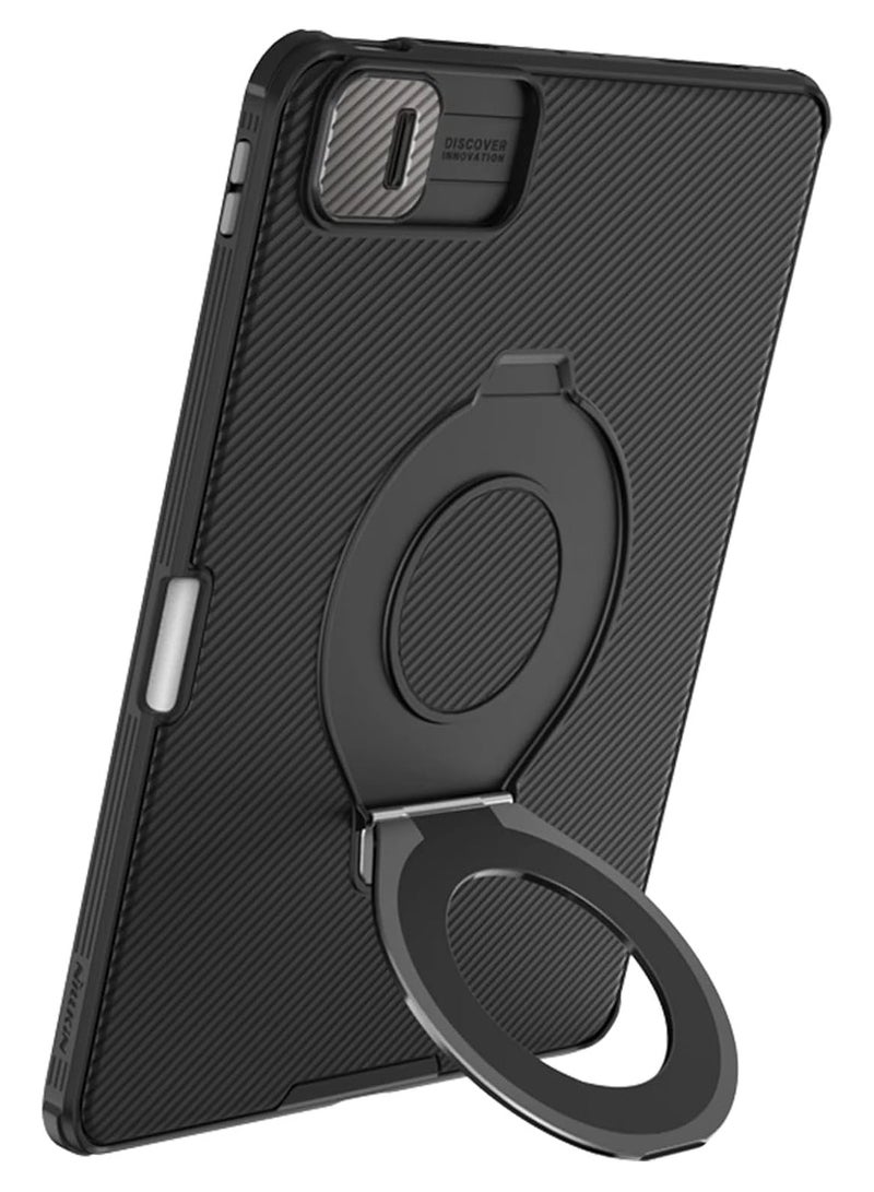 Nillkin CamShield Pad Back Case Designed For Apple iPad Pro 13 2024, Shockproof/Kickstand/Rear Camera Cover-Black - Image 1