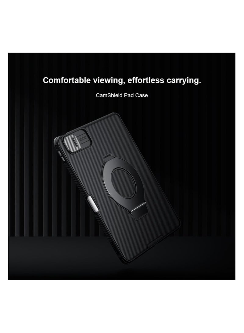 Nillkin CamShield Pad Back Case Designed For Apple iPad Pro 13 2024, Shockproof/Kickstand/Rear Camera Cover-Black - Image 3