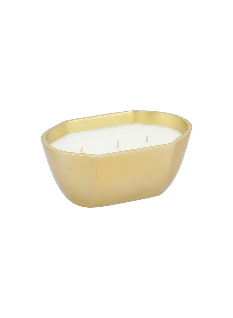 4 Wicks Wax Candles With Metal Tray 13*20*9.5 cm  - Image 2