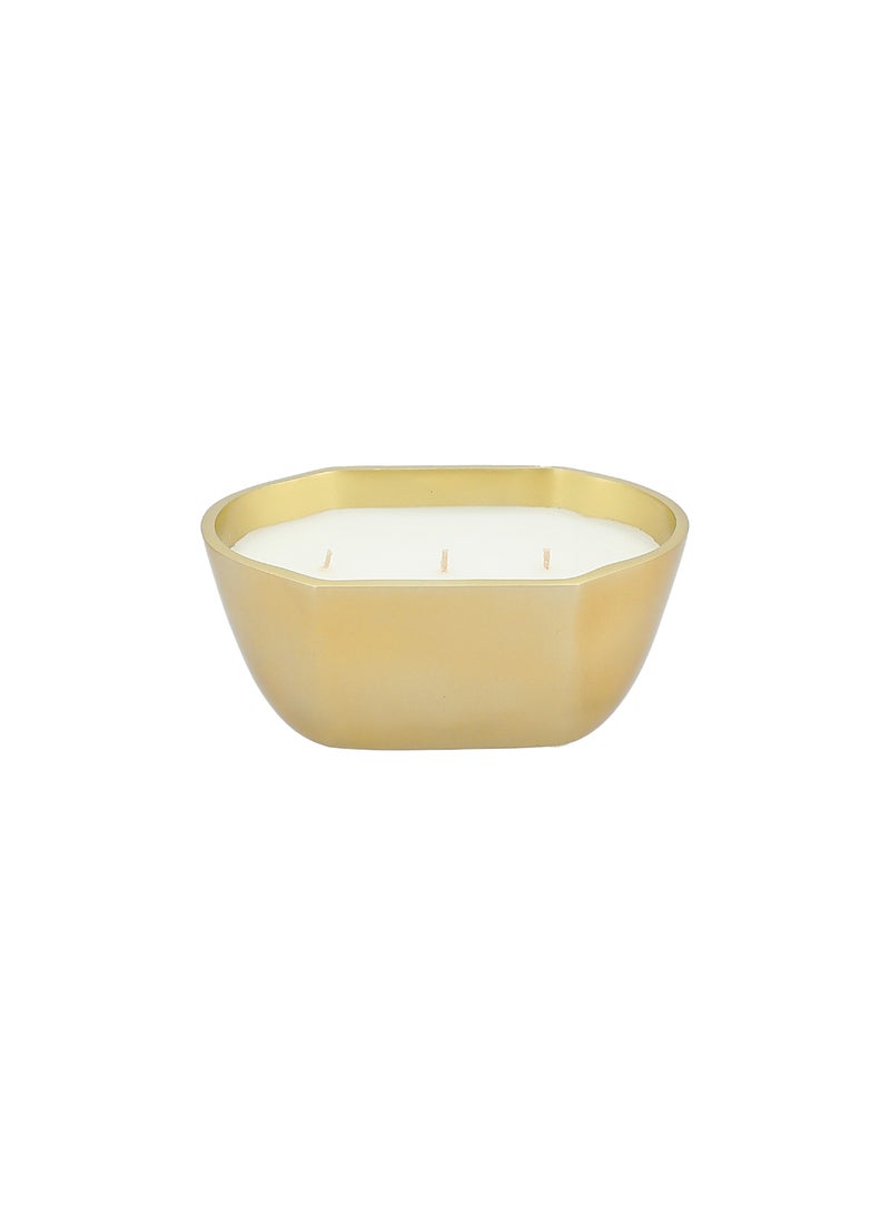 4 Wicks Wax Candles With Metal Tray 13*20*9.5 cm  - Image 3