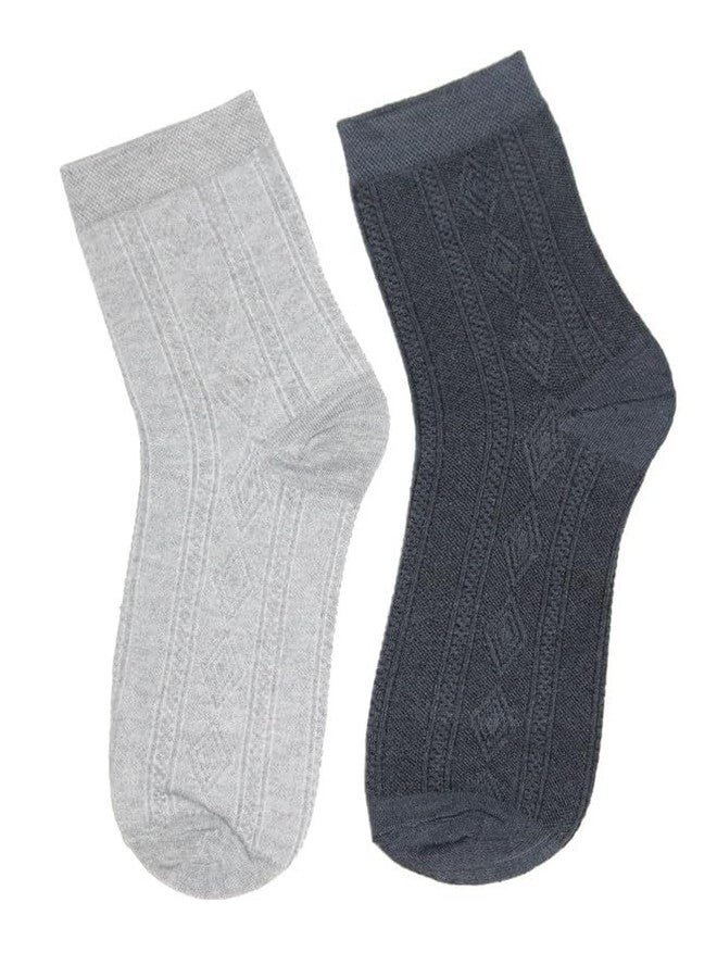 Yanwenx Men's Ankle Length Formal/Casual Socks (Multicolour; Free Size) - 5 Pairs - Image 3