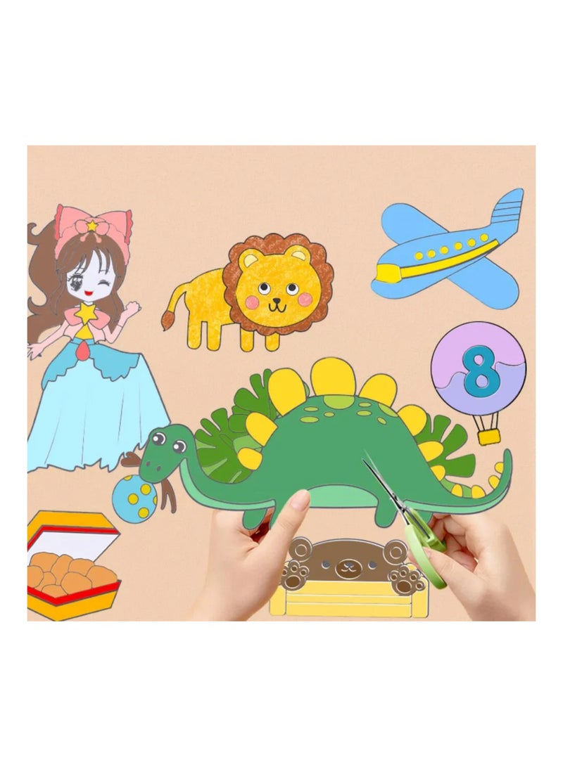 W4YOU Children’s wall-sticker painting drawing roll colouring paper picture for kids, paper early educational toys 300x30 cm long roll (Pastry Series) set children Art Toys. - Image 4