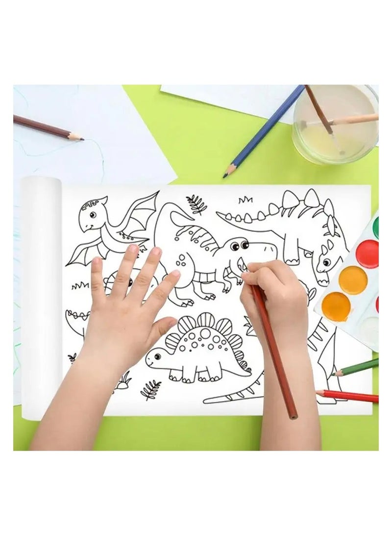 W4YOU Children’s wall-sticker painting drawing roll colouring paper picture for kids, paper early educational toys 300x30 cm long roll (Pastry Series) set children Art Toys. - Image 5