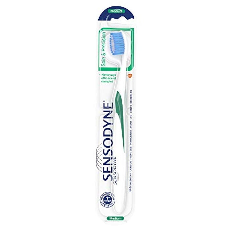Sensodyne Toothbrush, Care & Accuracy, for Sensitive Teeth, Medium (Assorted) - Image 1