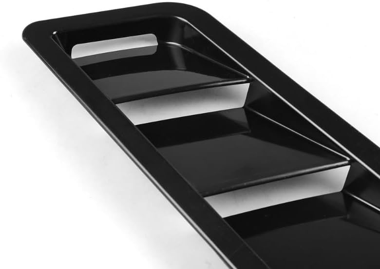 Front Bumper Lip Spoiler Car Universal Hood Cooling Vents Body Sticker Carbon Fiber Style Hood Vents Car Modification Exterior Trim - Image 2