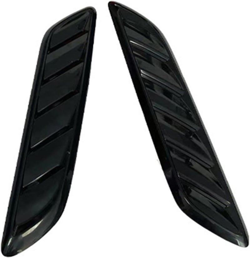 Front Bumper Lip Spoiler Car Universal Hood Cooling Vents Body Sticker Carbon Fiber Style Hood Vents Car Modification Exterior Trim - Image 1