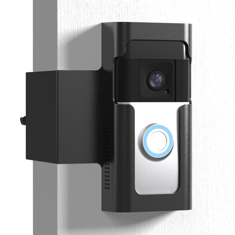 Homalor Anti Theft Ring Doorbell Mount - Renter Friendly Ring Doorbell Holder for Apartment Door - All Metal Ring Door Bracket Blink Doorbell Mount No Drill - Image 1