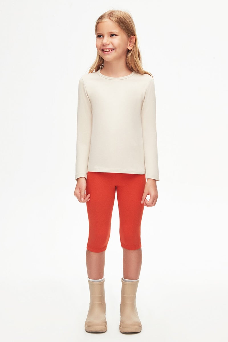 Lovetti Stone Basic Seasonal Lycra Long Sleeve Girls T-Shirt  - Image 4