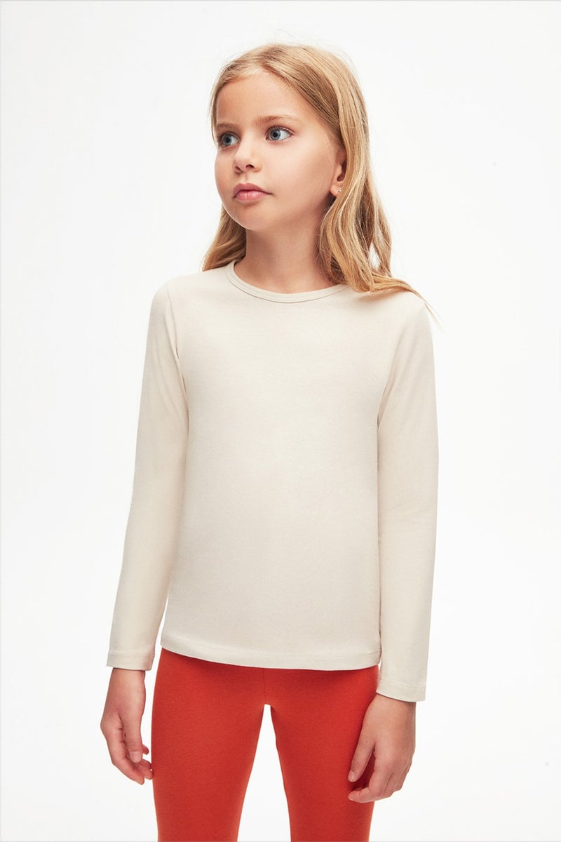 Lovetti Stone Basic Seasonal Lycra Long Sleeve Girls T-Shirt  - Image 1
